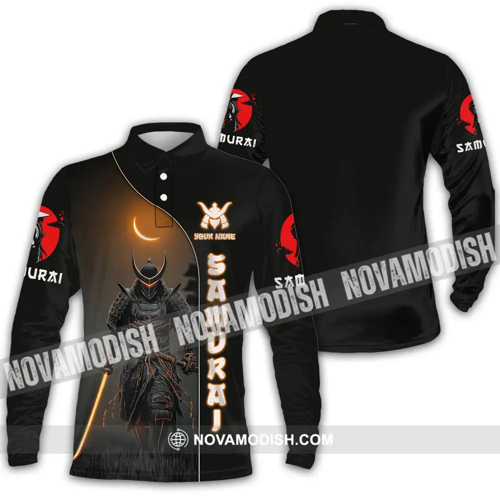 Unisex Shirt - Custom Samurai Shirt - Long Sleeve Polo / S - T-shirt