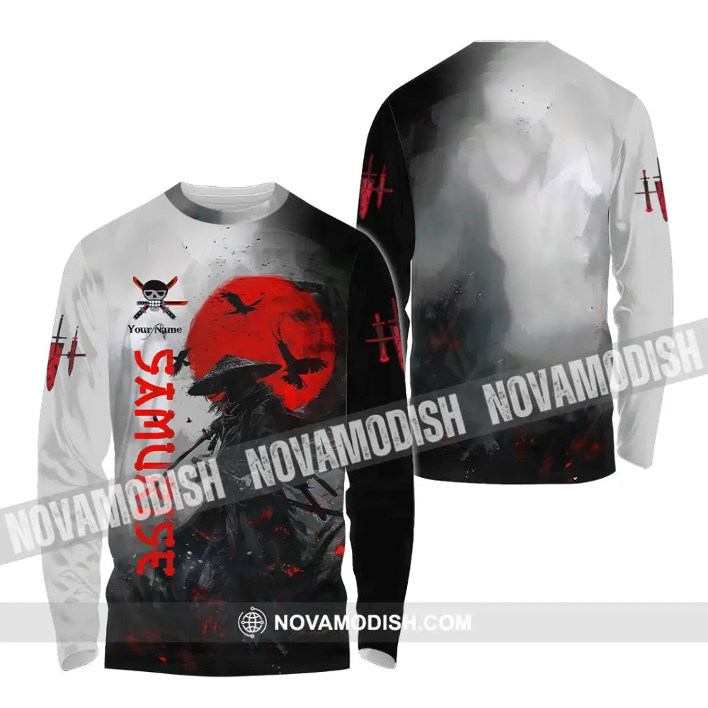 Unisex Shirt - Custom Samurai Shirt Long Sleeve Shirt / S T-shirt