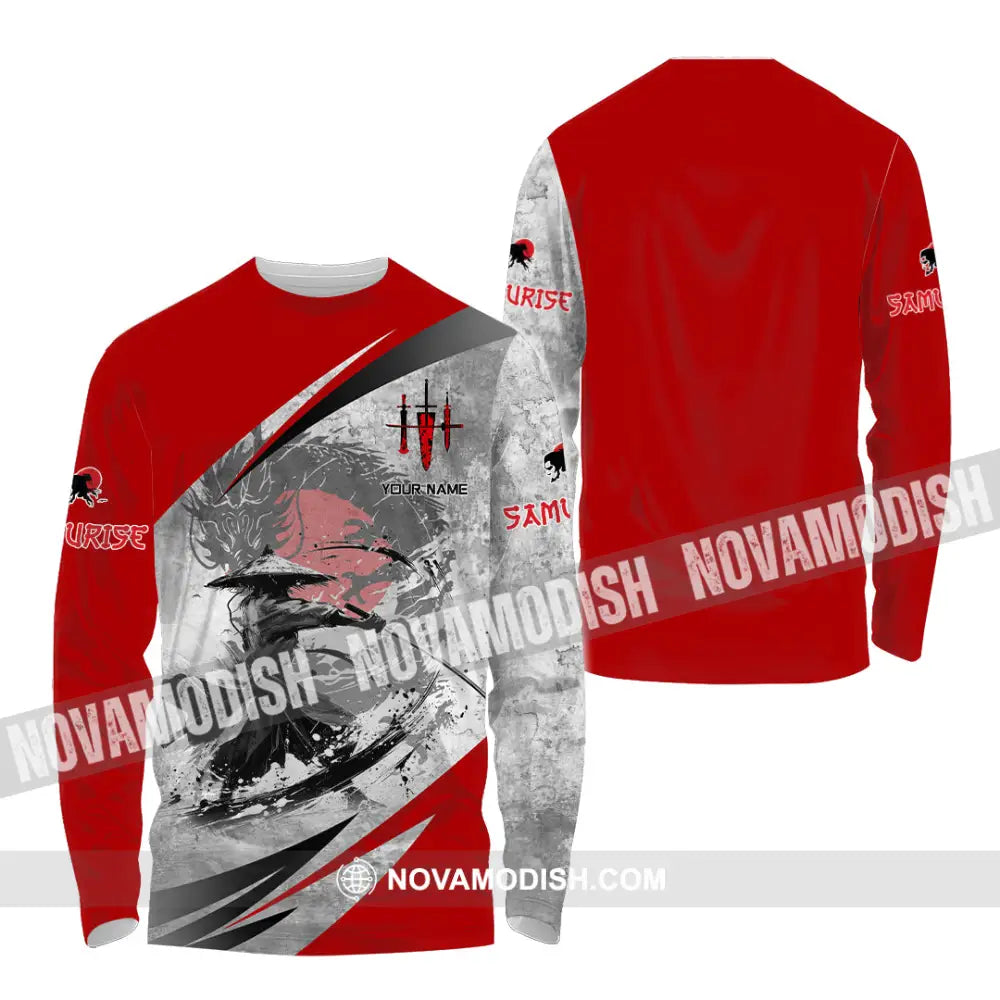 Unisex Shirt - Custom Samurai Shirt Long Sleeve Shirt / S T-shirt