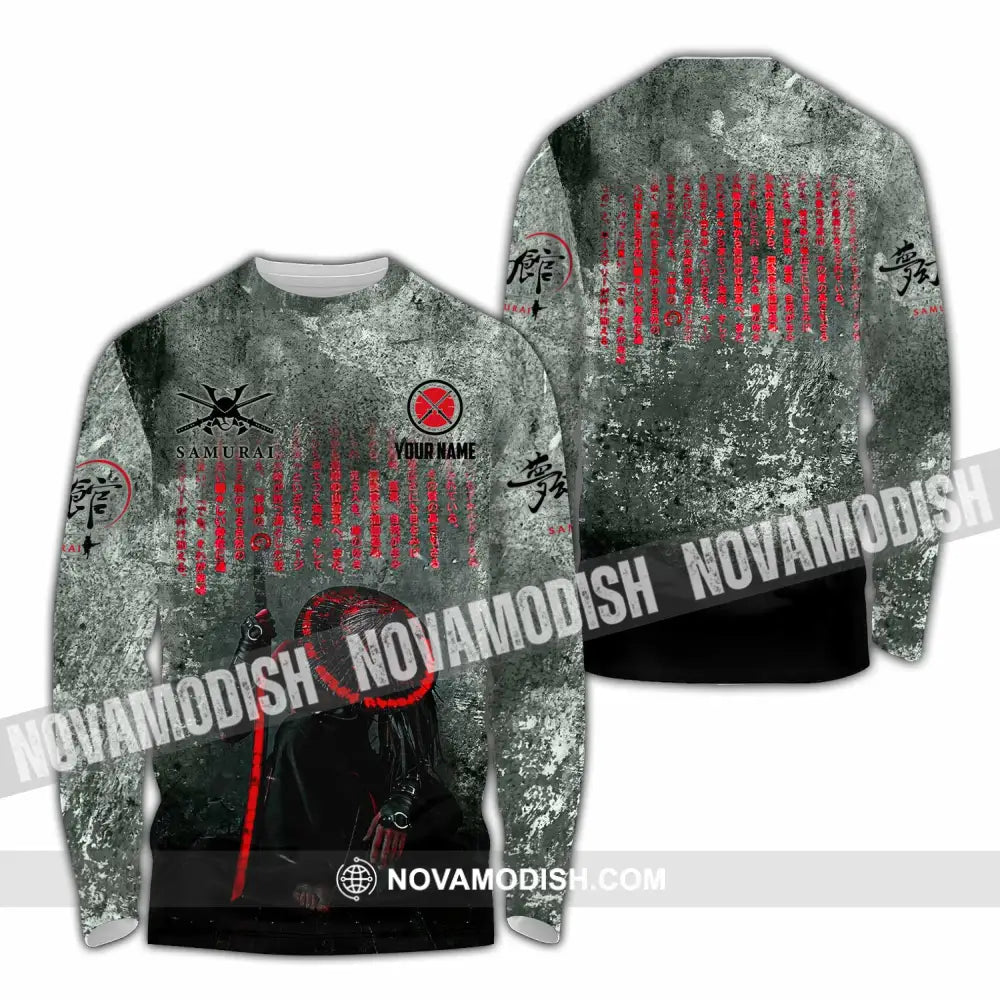 Unisex Shirt - Custom Samurai Shirt Long Sleeve Shirt / S T-shirt