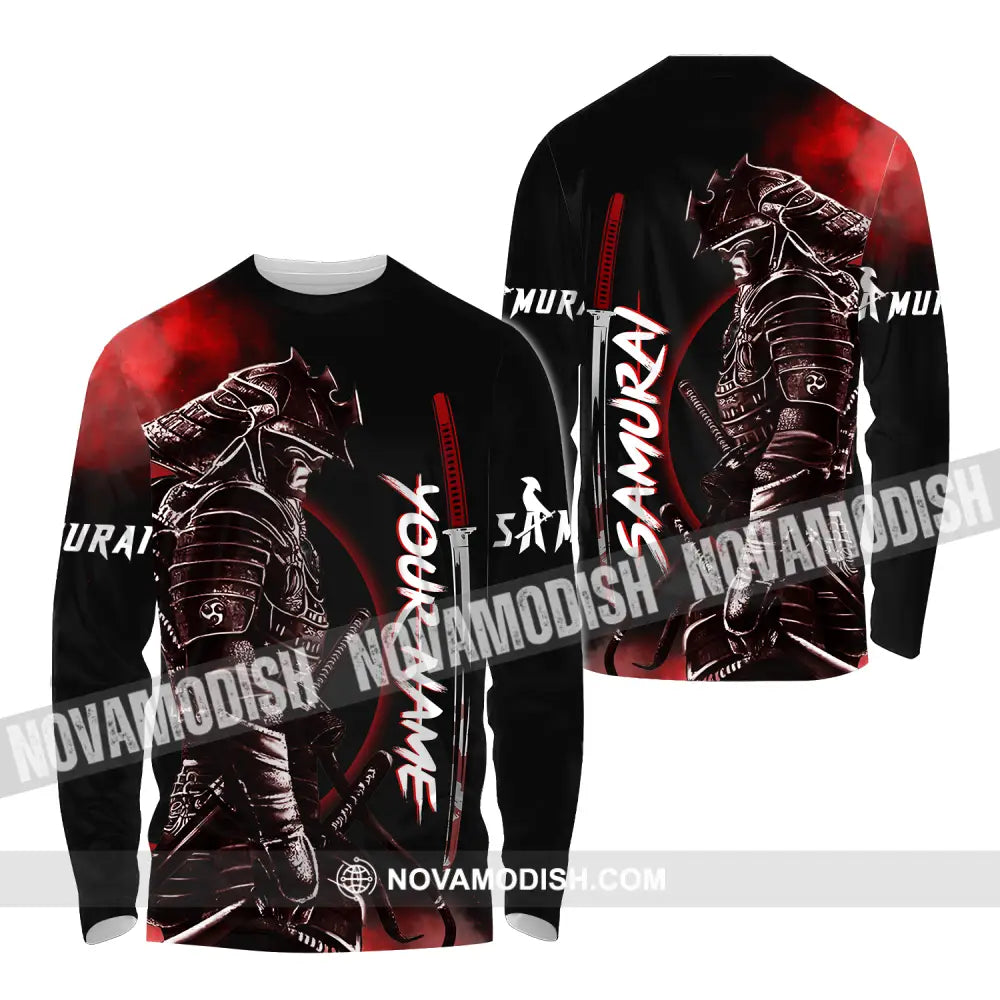 Unisex Shirt - Custom Samurai Name Shirt Long Sleeve Shirt / S T-shirt