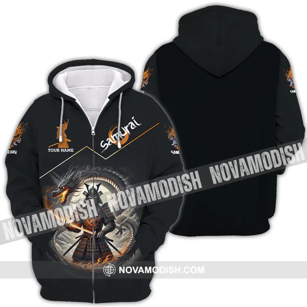 Unisex Shirt - Custom Samurai Sport Shirt Zipper Hoodie / S T-shirt