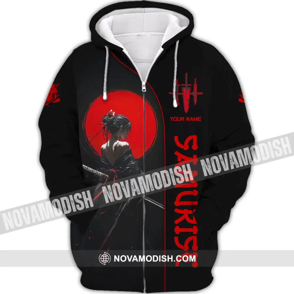 Unisex Shirt - Custom Samurai Shirt Zipper Hoodie / S T-shirt