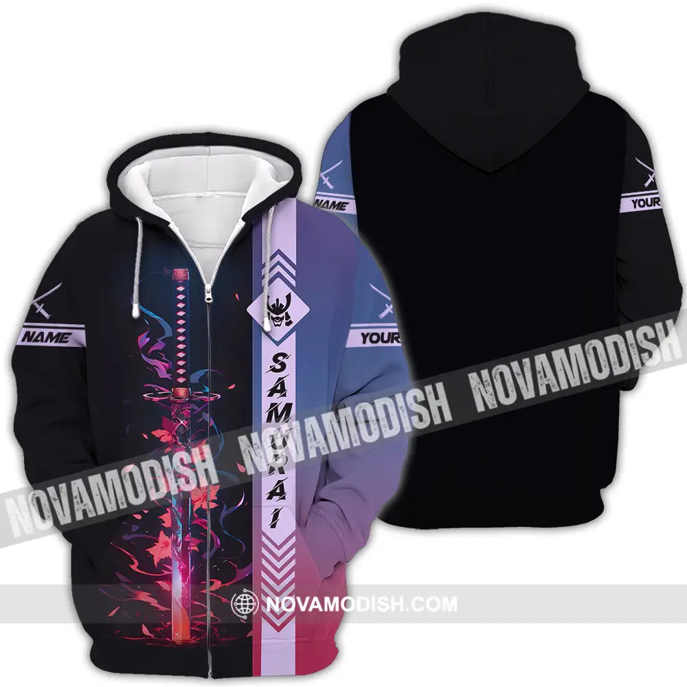 Unisex Shirt - Custom Samurai Shirt Zipper Hoodie / S T-shirt