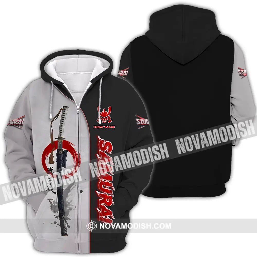 Unisex Shirt - Custom Samurai Shirt Zipper Hoodie / S T-shirt