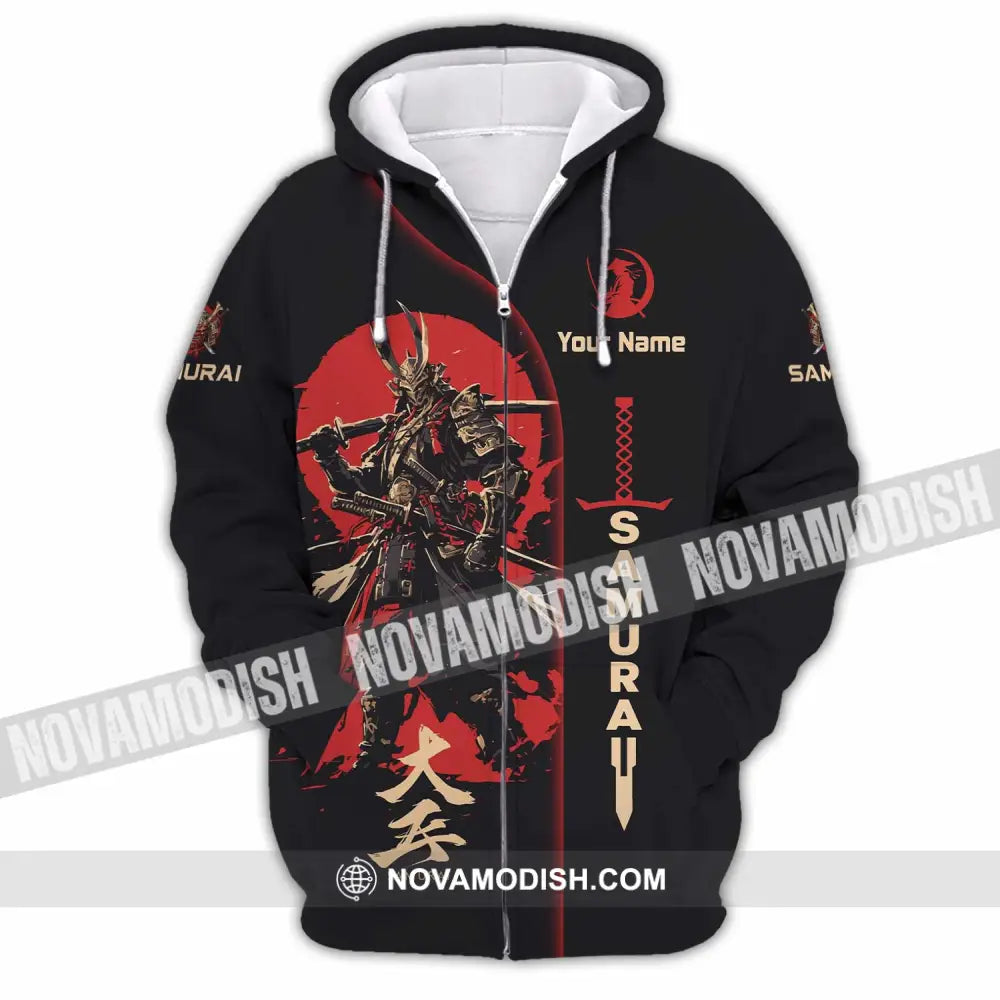 Unisex Shirt - Custom Samurai Shirt - Zipper Hoodie / S - T-shirt