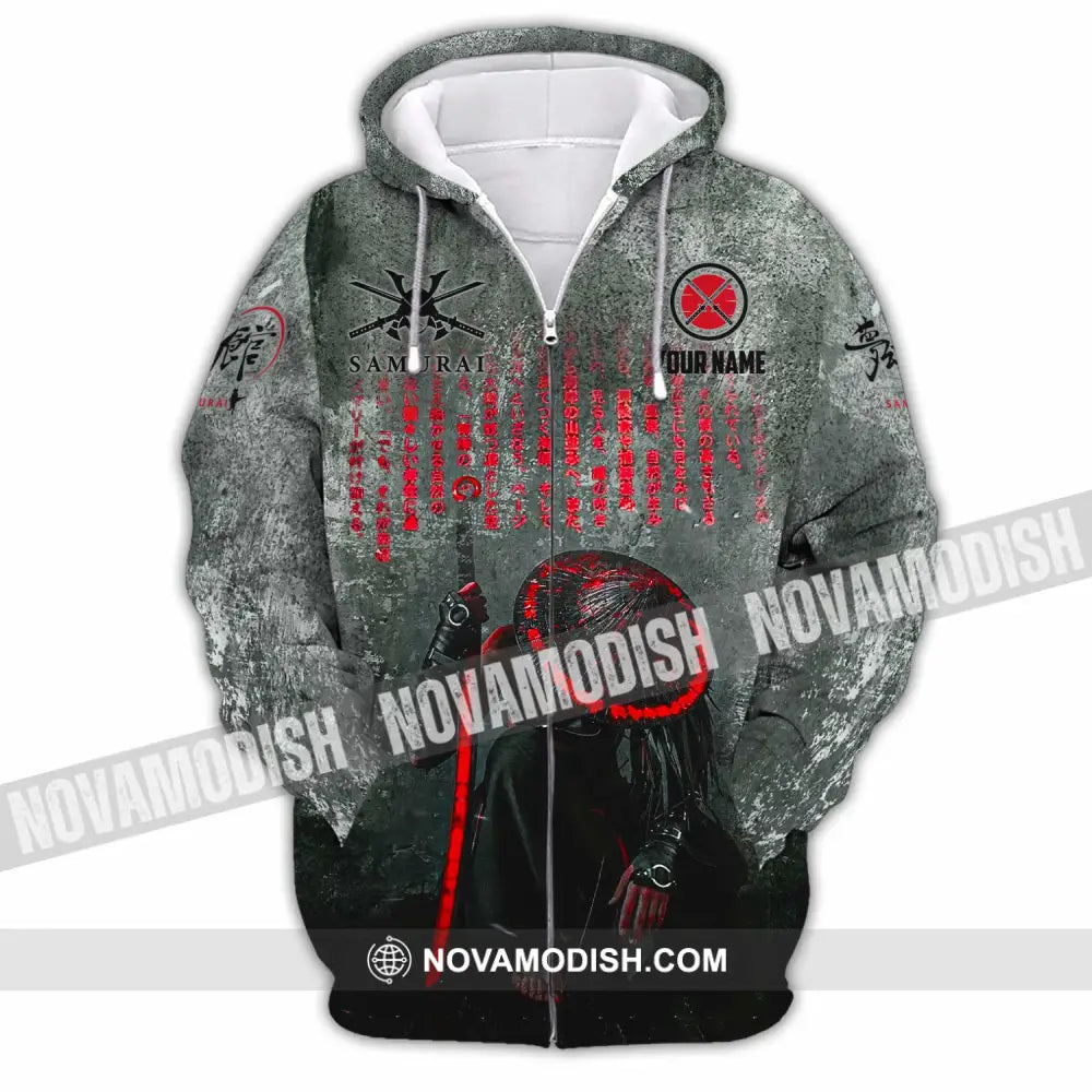 Unisex Shirt - Custom Samurai Shirt Zipper Hoodie / S T-shirt