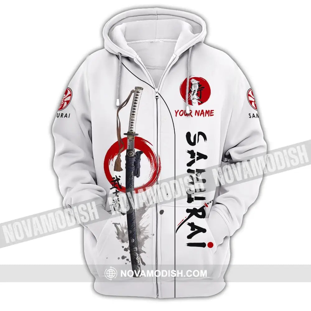 Unisex Shirt - Custom Samurai Shirt Zipper Hoodie / S T-shirt