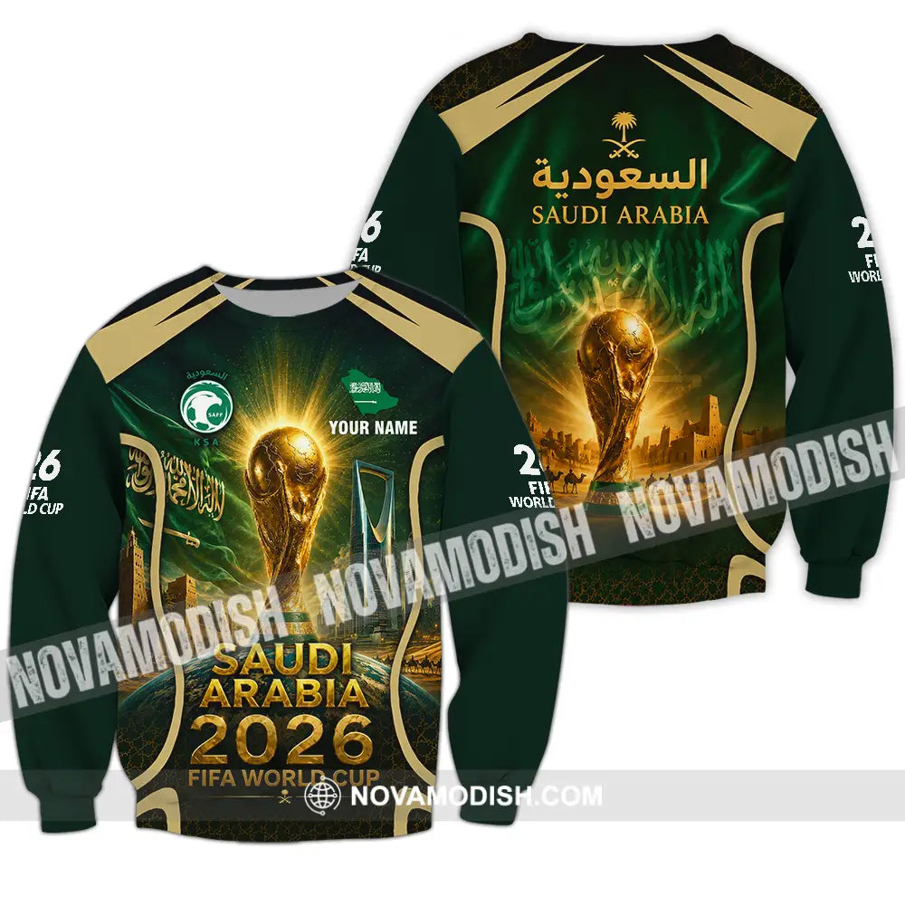 Unisex Shirt - Custom Saudi Arabia World Cup 2026 Shirt - Long Sleeve / S - T-shirt