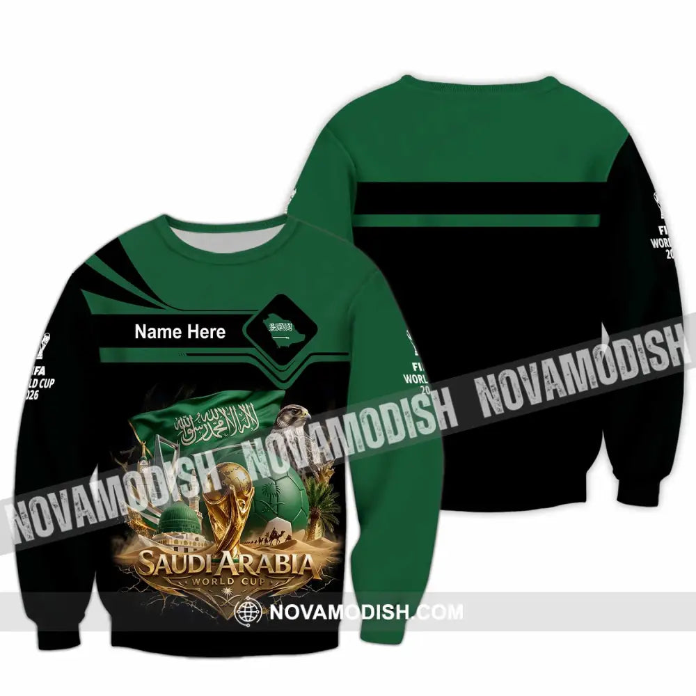 Unisex Shirt - Custom Saudi Arabia World Cup 2026 Shirt - Long Sleeve / S - T-shirt