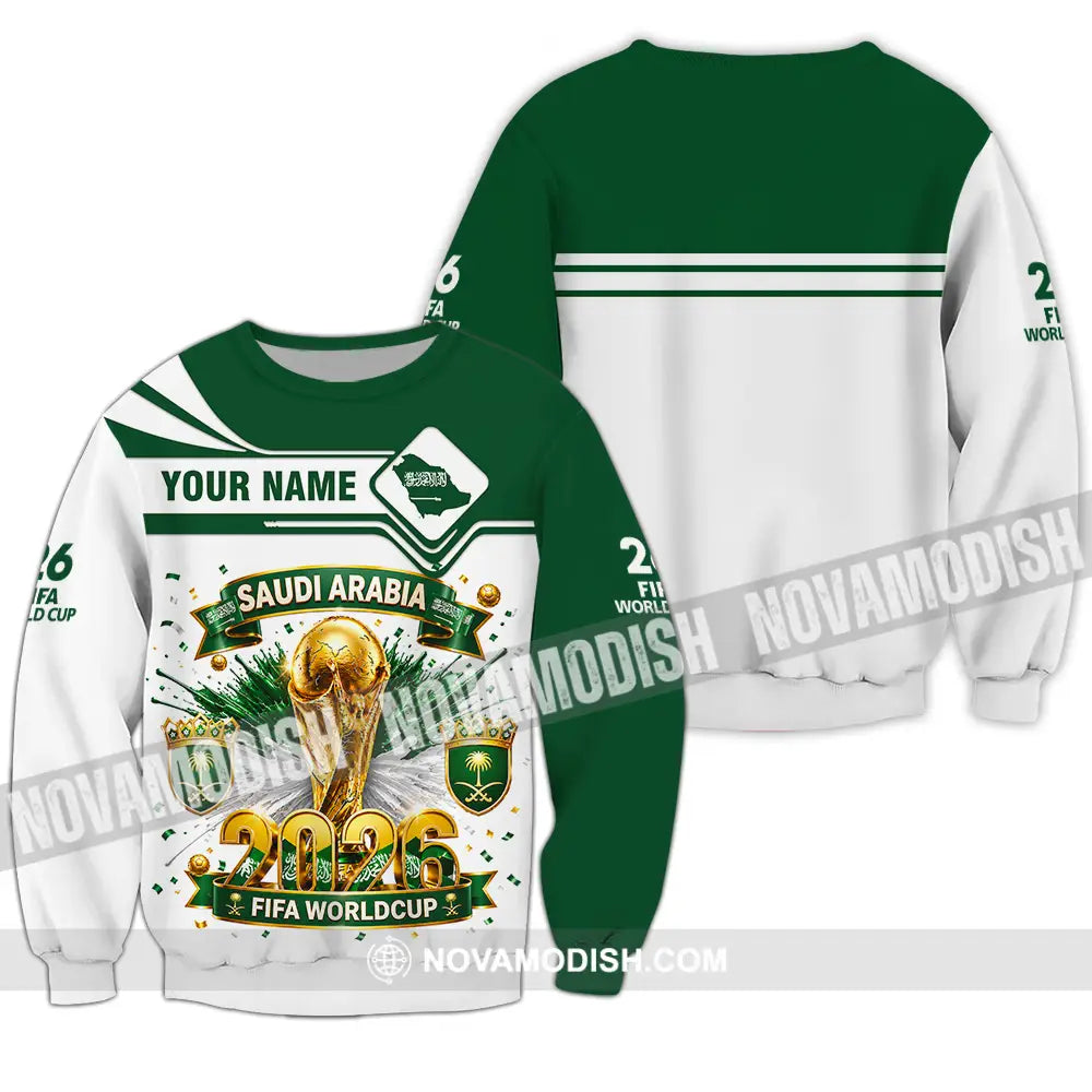 Unisex Shirt - Custom Saudi Arabia World Cup 2026 Shirt - Long Sleeve / S - T-shirt