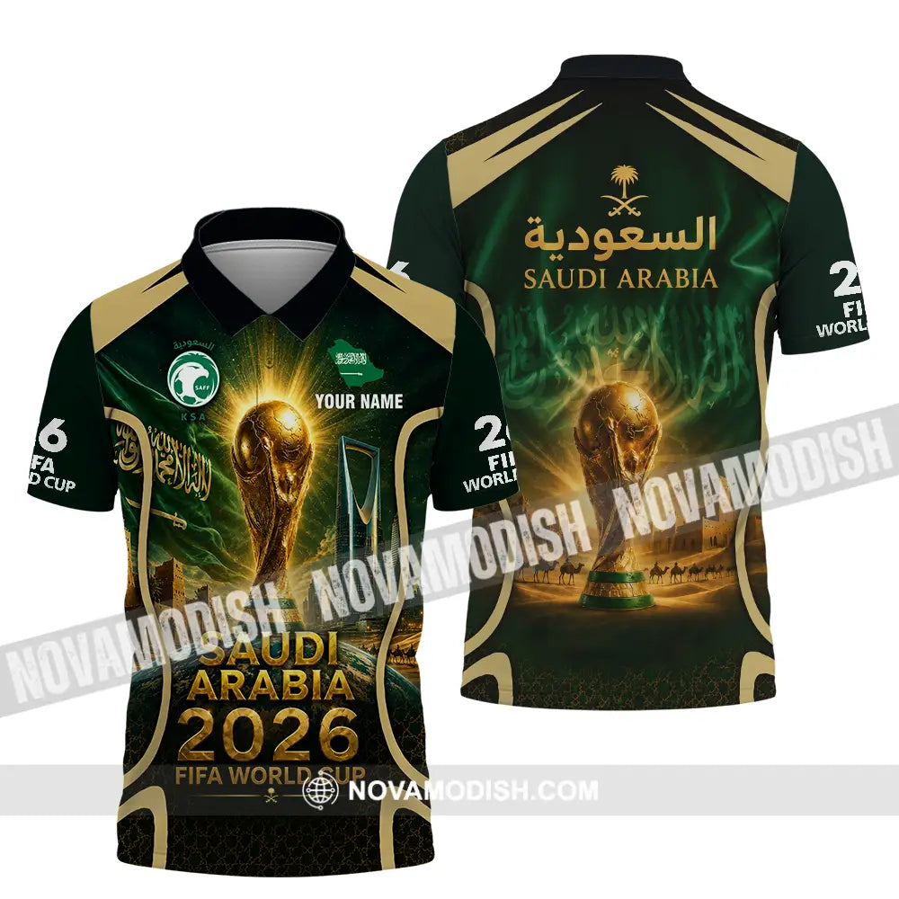 Unisex Shirt - Custom Saudi Arabia World Cup 2026 Shirt - Polo Shirt / S - T-shirt