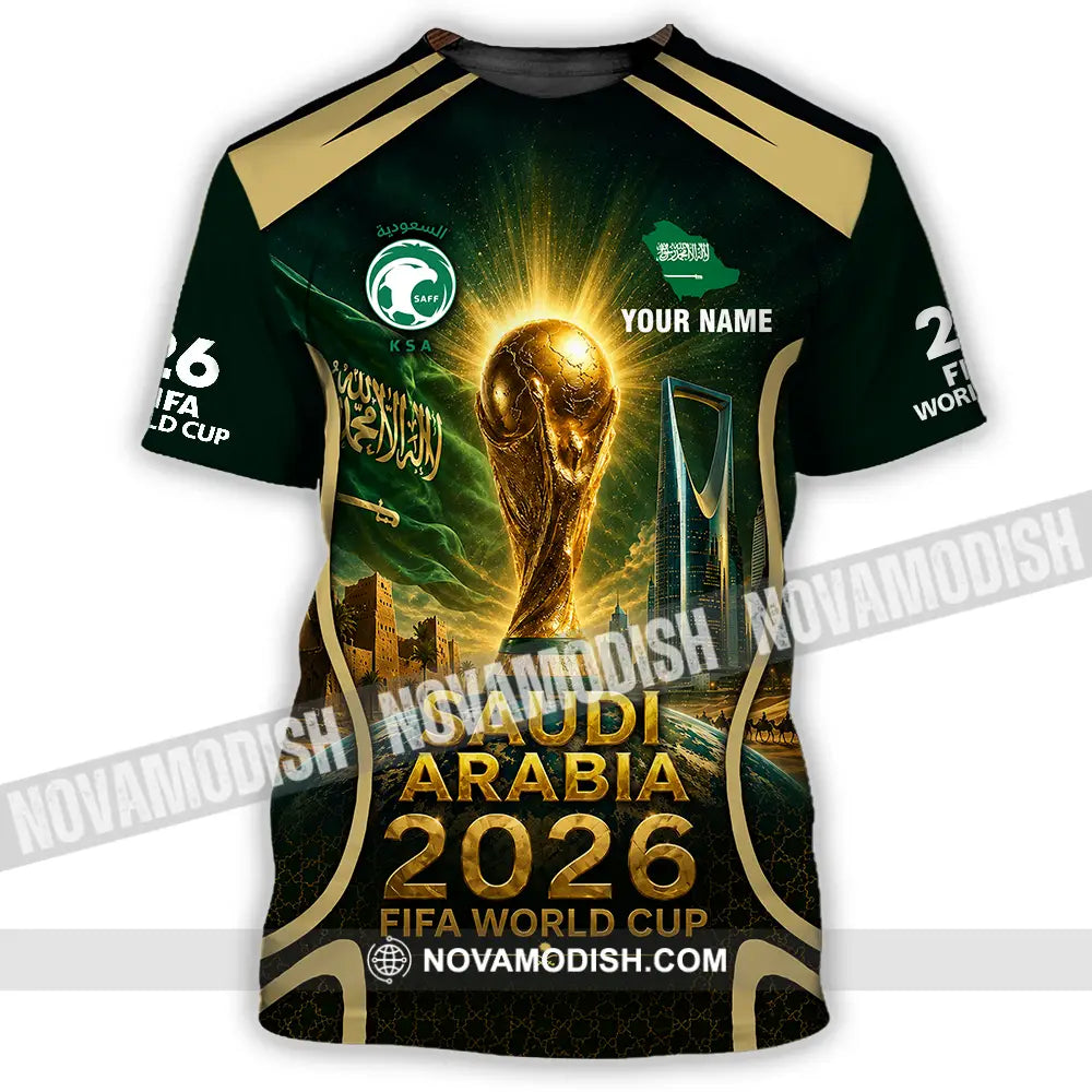 Unisex Shirt - Custom Saudi Arabia World Cup 2026 Shirt - T-Shirt / S - T-shirt