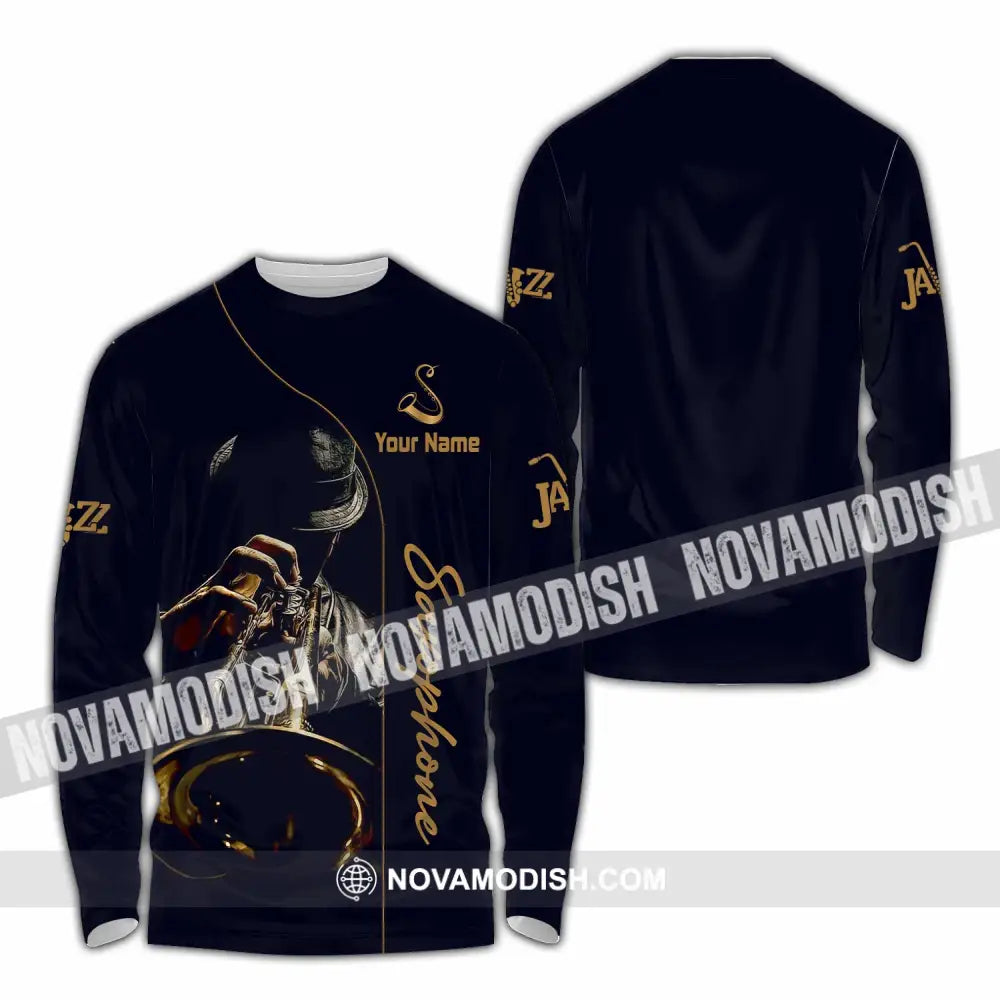 Unisex Shirt - Custom Saxophone Shirt - Long Sleeve Shirt / S - T-shirt