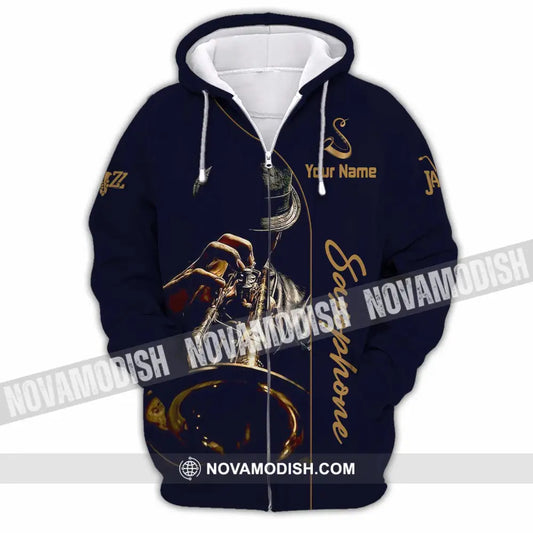 Unisex Shirt - Custom Saxophone Shirt - Zipper Hoodie / S - T-shirt