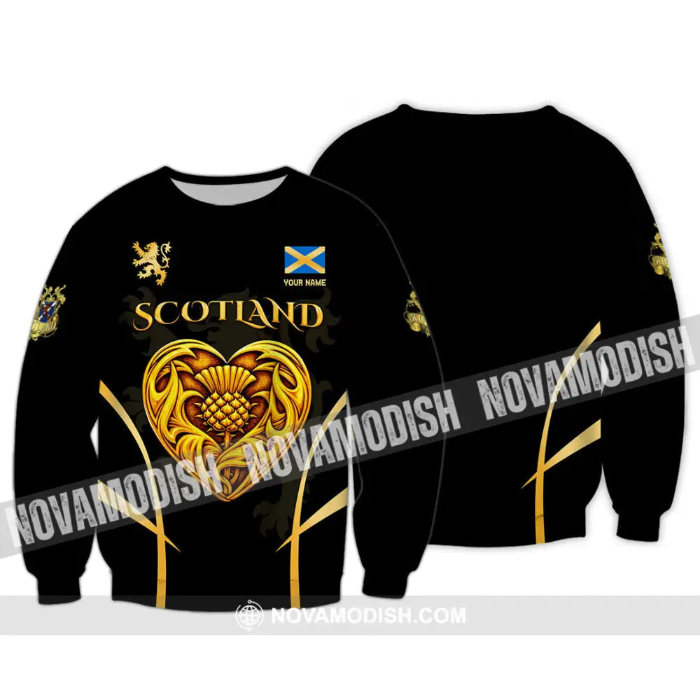 Unisex Shirt - Custom Scotland 3D Shirt Long Sleeve / S T-shirt
