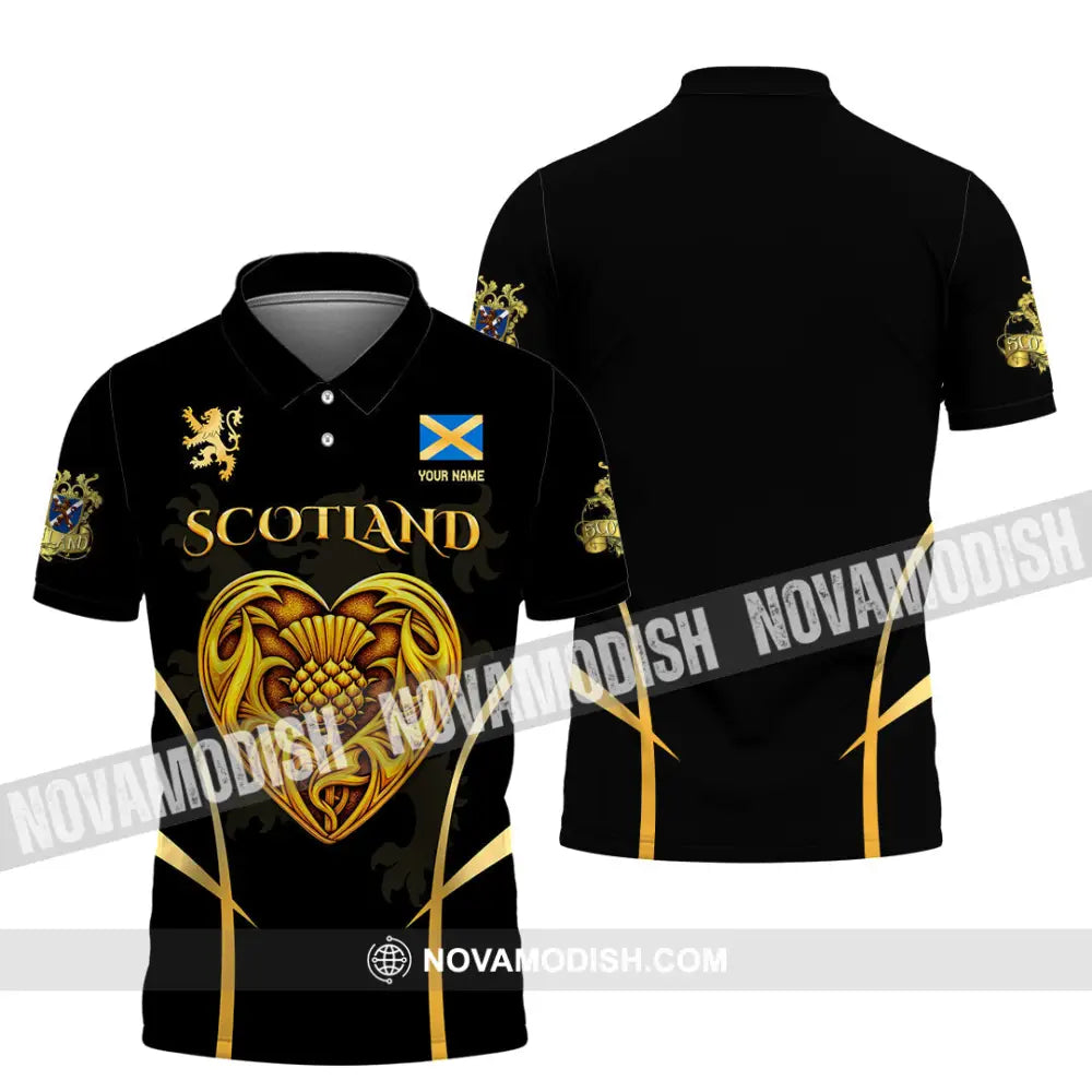 Unisex Shirt - Custom Scotland 3D Shirt Polo Shirt / S T-shirt