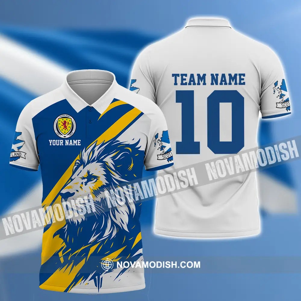 Unisex Shirt - Custom Scotland 3D Shirt Polo Shirt / S T-shirt