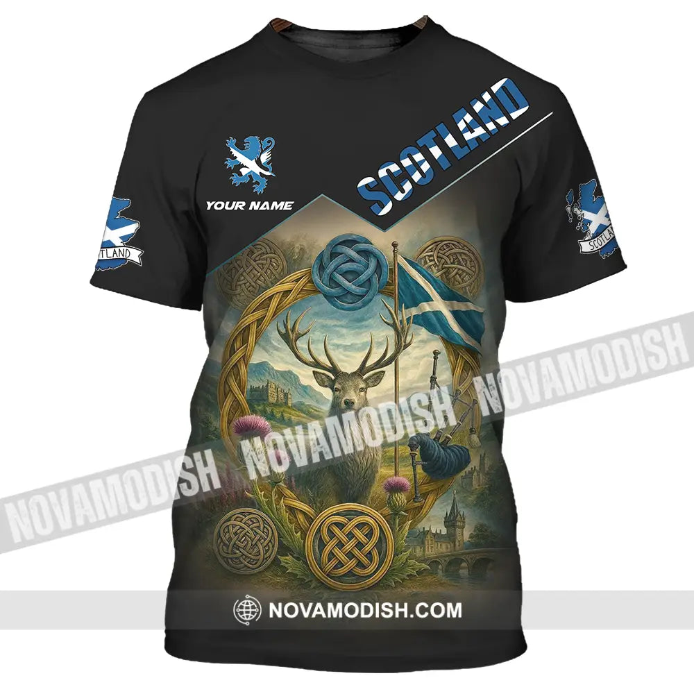 Unisex Shirt - Custom Scotland 3D Shirt T-Shirt / S T-shirt