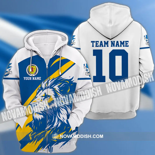 Unisex Shirt - Custom Scotland 3D Shirt Zipper Hoodie / S T-shirt