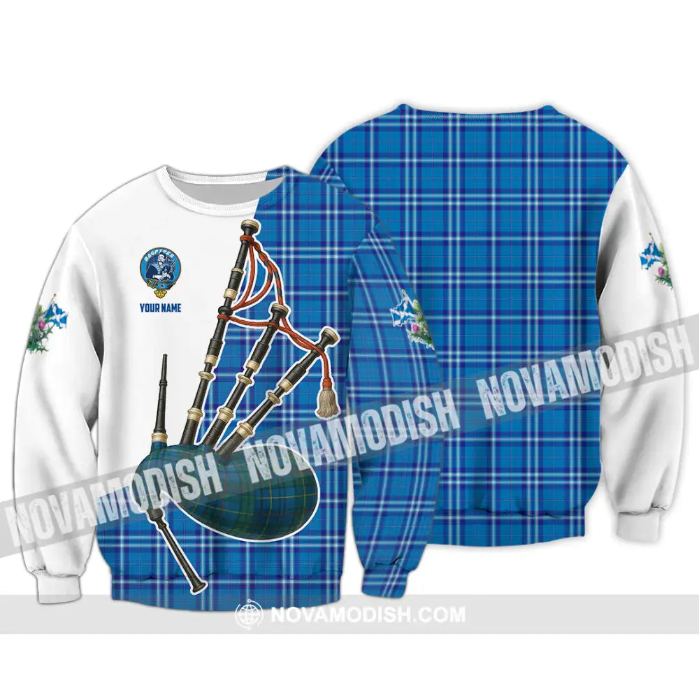 Unisex Shirt - Custom Scotland Bagpipe Shirt Long Sleeve / S T-shirt