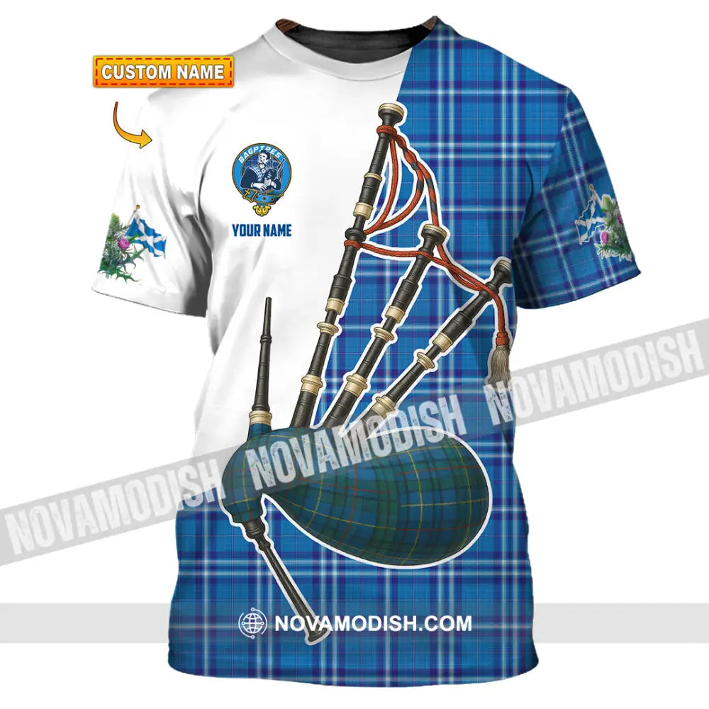 Unisex Shirt - Custom Scotland Bagpipe Shirt T-shirt