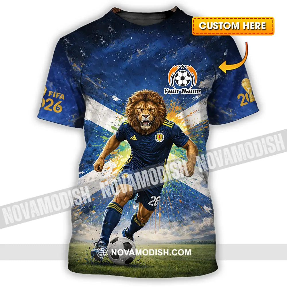 Unisex Shirt - Custom Scotland Fifa World Cup 2026 3D Shirt T-shirt