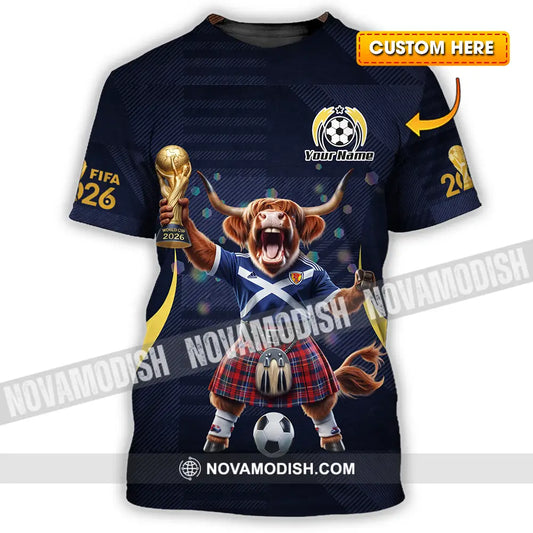 Unisex Shirt - Custom Scotland Fifa World Cup 2026 3D Shirt T-shirt