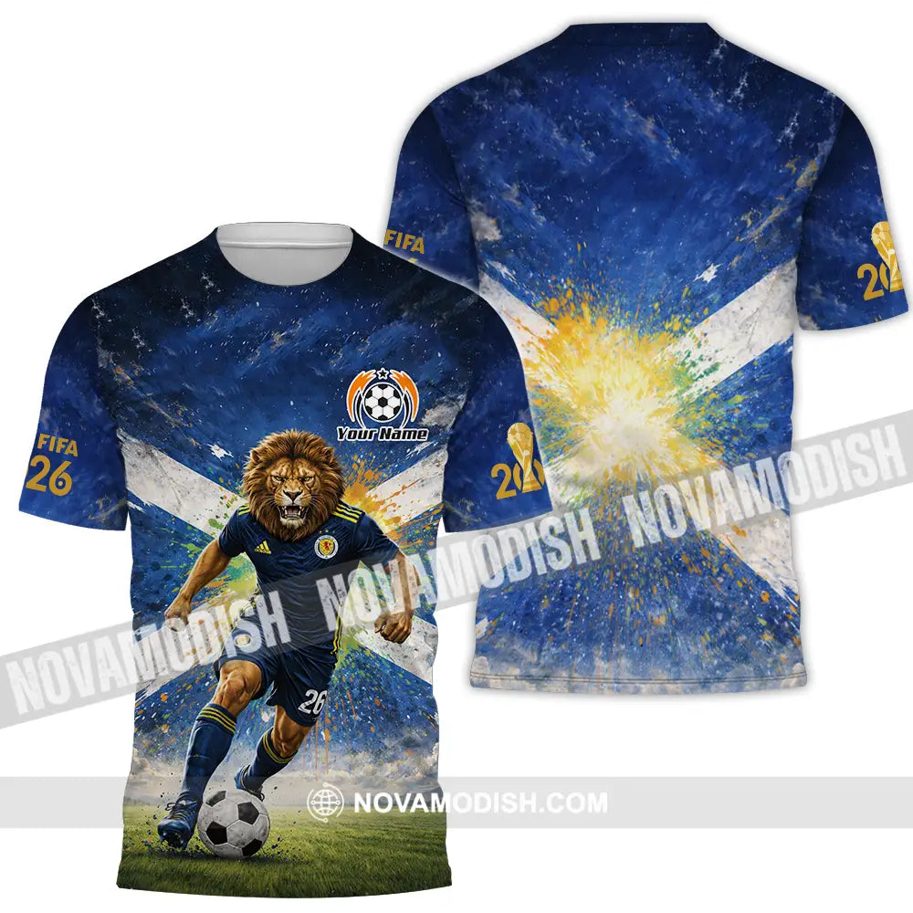 Unisex Shirt - Custom Scotland Fifa World Cup 2026 3D Shirt T-Shirt / S T-shirt