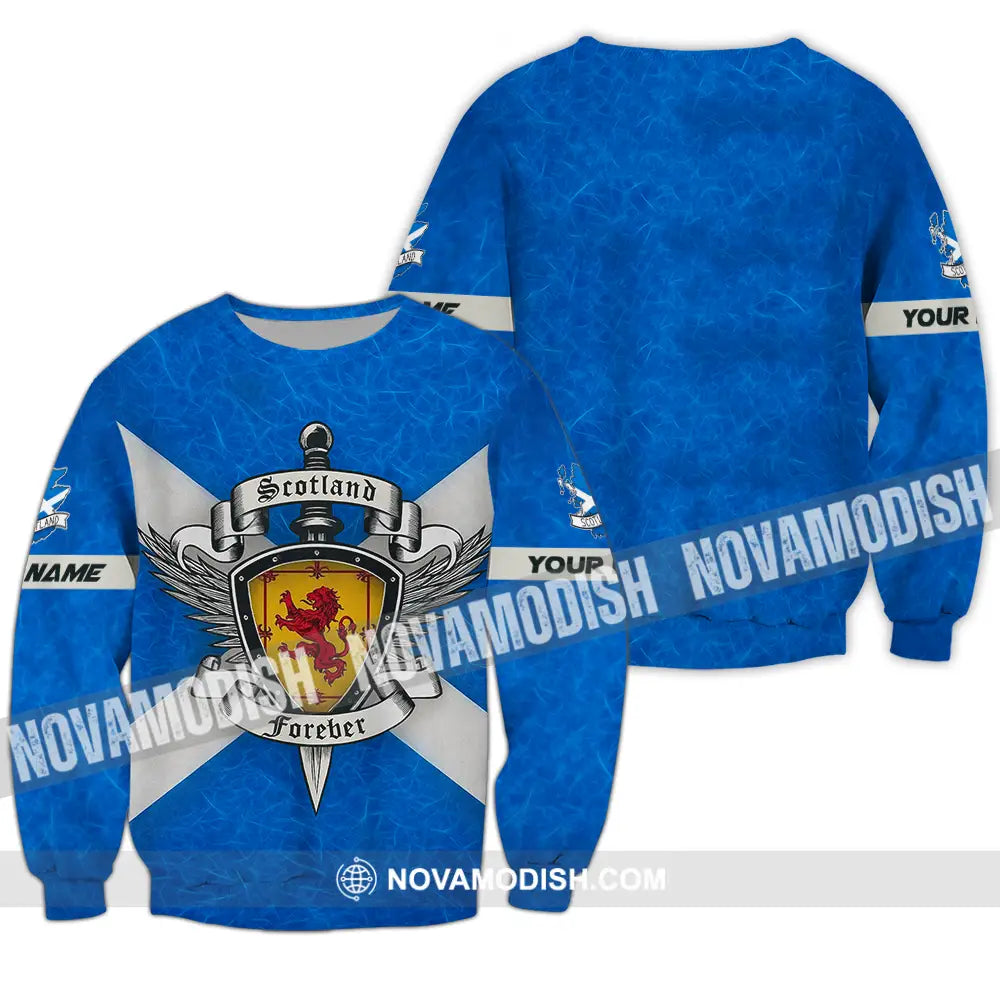Unisex Shirt - Custom Scotland Forever Shirt Long Sleeve / S T-shirt
