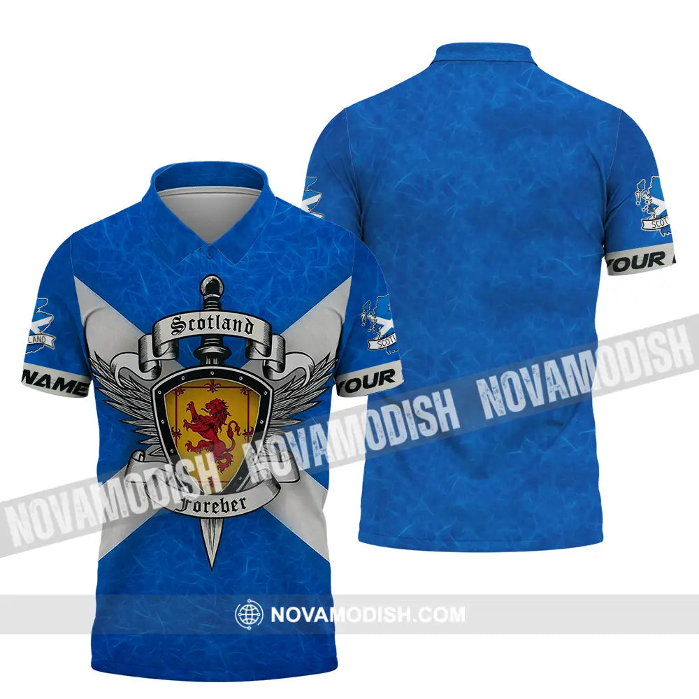 Unisex Shirt - Custom Scotland Forever Shirt Polo Shirt / S T-shirt