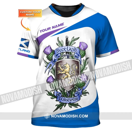 Unisex Shirt Custom Scotland Forever T-Shirt Clothing / S