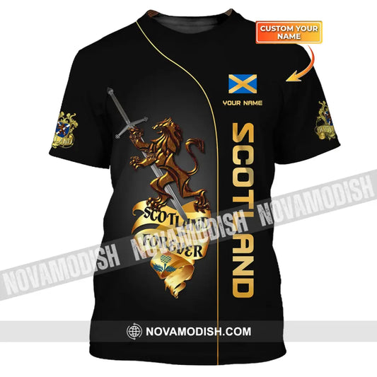 Unisex Shirt Custom Scotland Forever T-Shirt Clothing / S