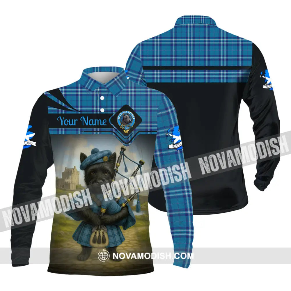 Unisex Shirt - Custom Scotland Shirt Long Sleeve Polo / S T-shirt