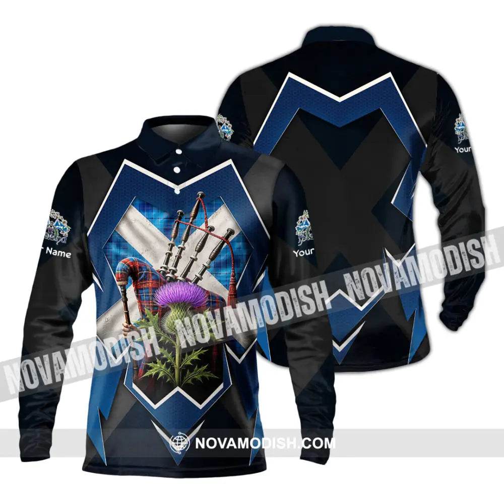 Unisex Shirt - Custom Scotland Shirt - Long Sleeve Polo / S - T-shirt