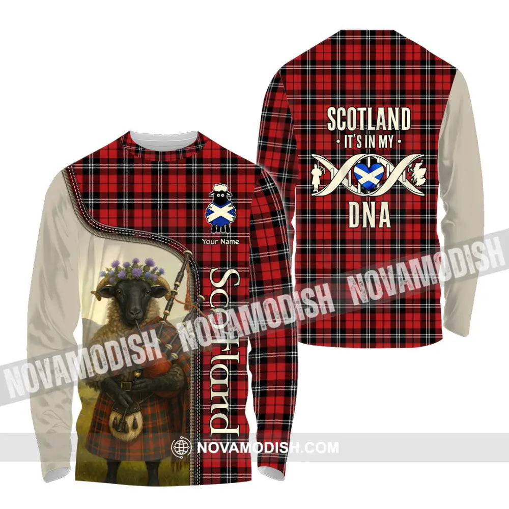Unisex Shirt - Custom Scotland Shirt Long Sleeve Shirt / S T-shirt