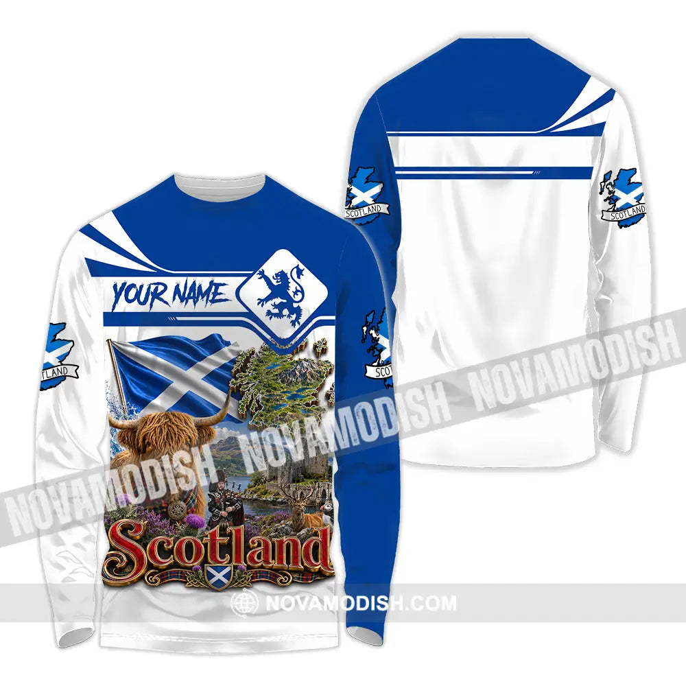 Unisex Shirt - Custom Scotland Shirt - Long Sleeve Shirt / S - T-shirt