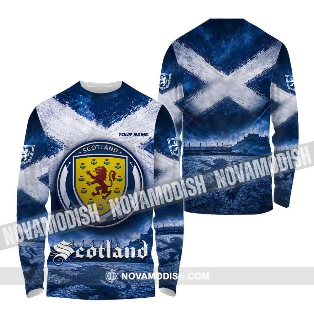 Unisex Shirt - Custom Scotland Shirt - Long Sleeve Shirt / S - T-shirt