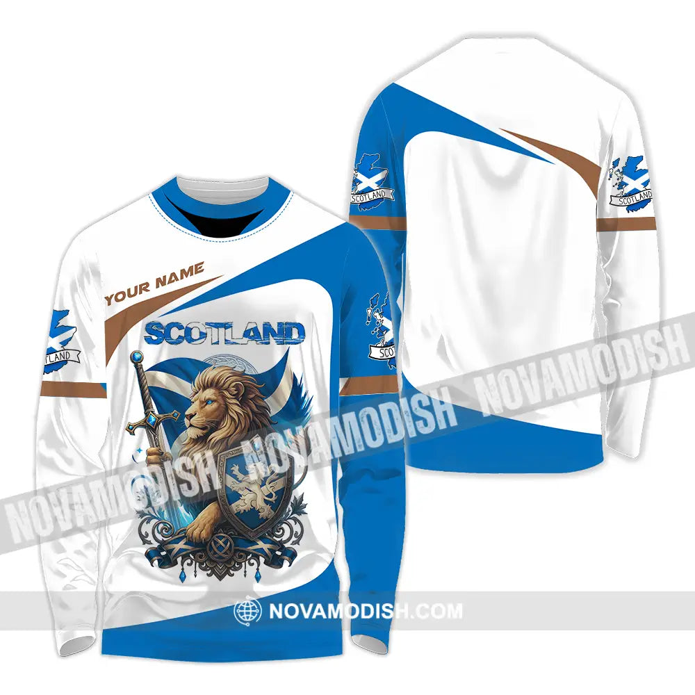 Unisex Shirt - Custom Scotland Shirt Long Sleeve Shirt / S T-shirt