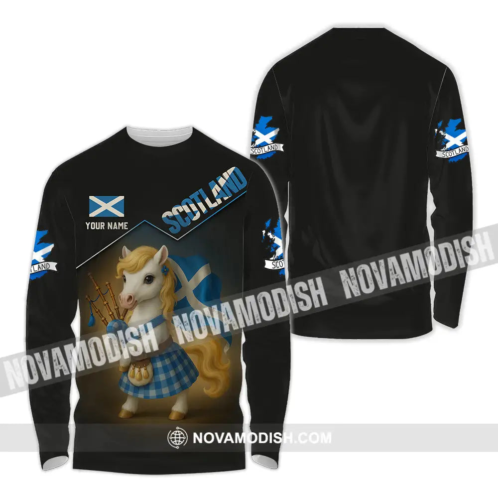 Unisex Shirt - Custom Scotland Shirt Long Sleeve Shirt / S T-shirt