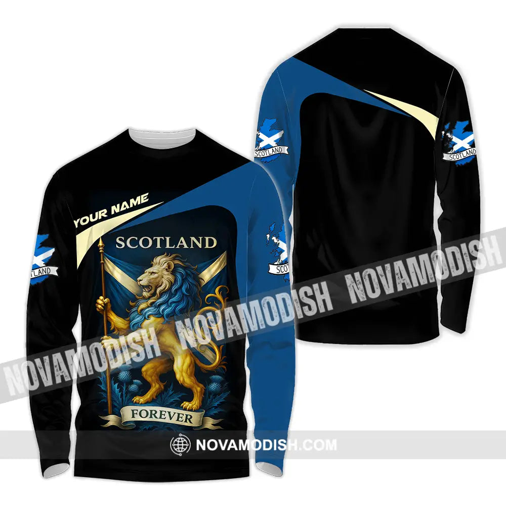 Unisex Shirt - Custom Scotland Shirt Long Sleeve Shirt / S T-shirt