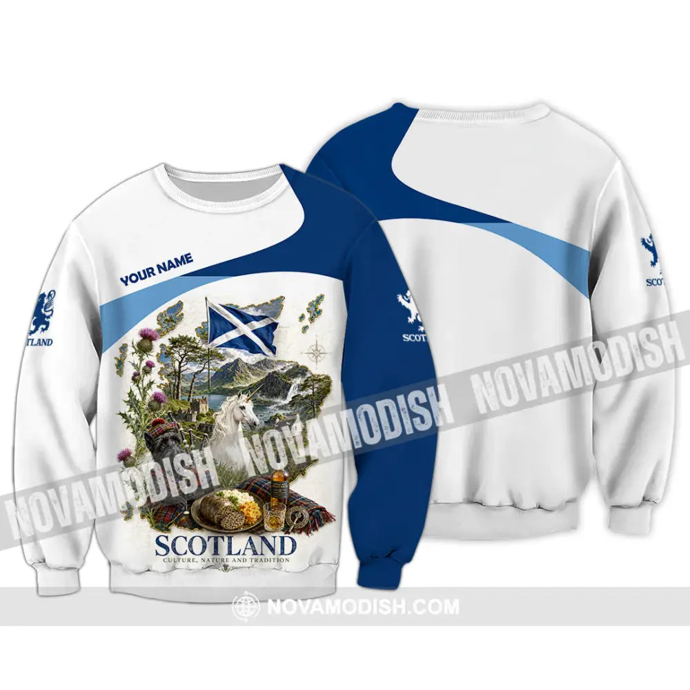 Unisex Shirt - Custom Scotland Shirt - Long Sleeve / S - T-shirt