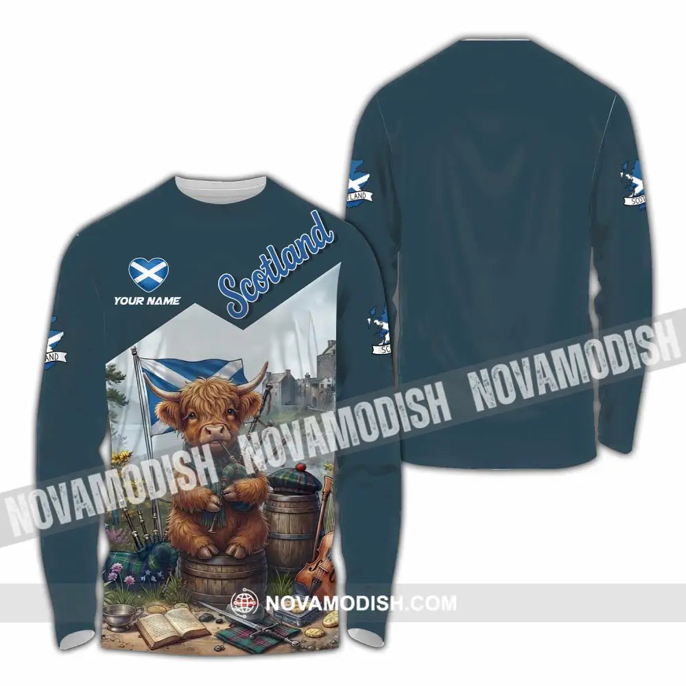 Unisex Shirt - Custom Scotland Shirt - Long Sleeve Shirt / S - T-shirt