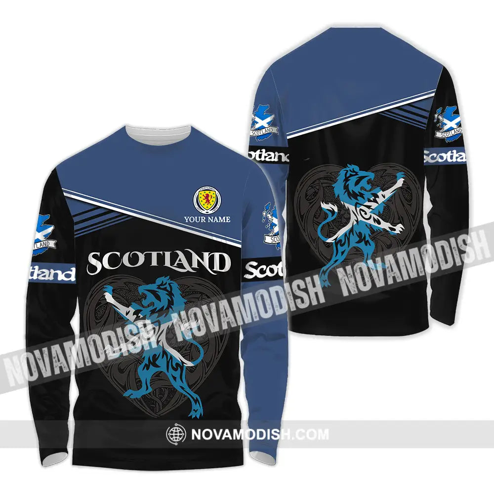Unisex Shirt - Custom Scotland Shirt Long Sleeve Shirt / S T-shirt