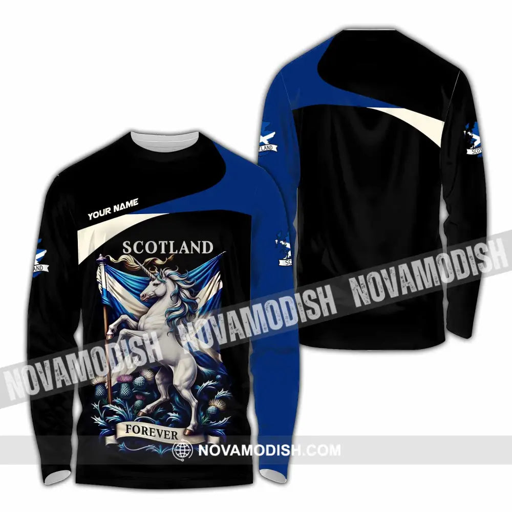 Unisex Shirt - Custom Scotland Shirt - Long Sleeve Shirt / S - T-shirt