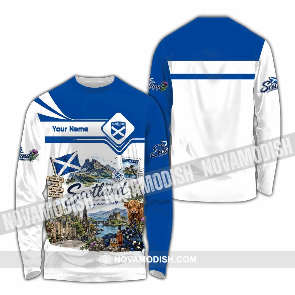 Unisex Shirt - Custom Scotland Shirt - Long Sleeve Shirt / S - T-shirt