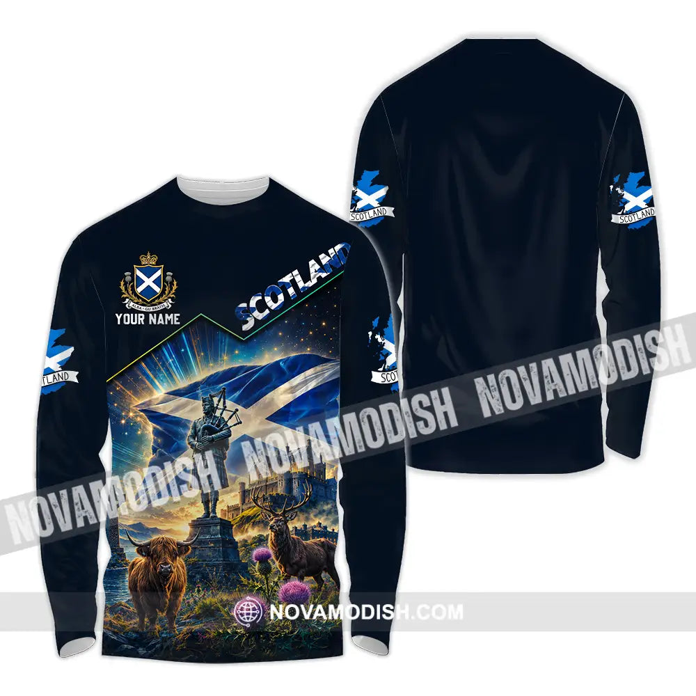 Unisex Shirt - Custom Scotland Shirt - Long Sleeve Shirt / S - T-shirt