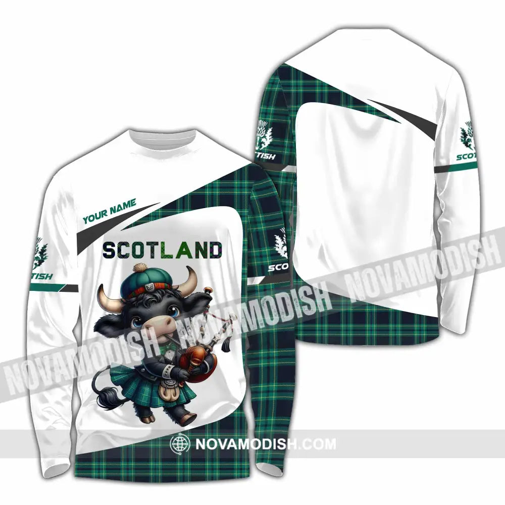 Unisex Shirt - Custom Scotland Shirt Long Sleeve Shirt / S T-shirt