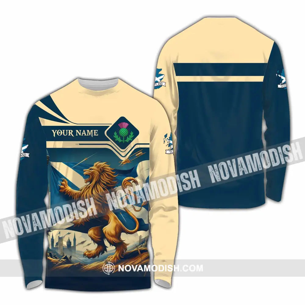 Unisex Shirt - Custom Scotland Shirt Long Sleeve Shirt / S T-shirt