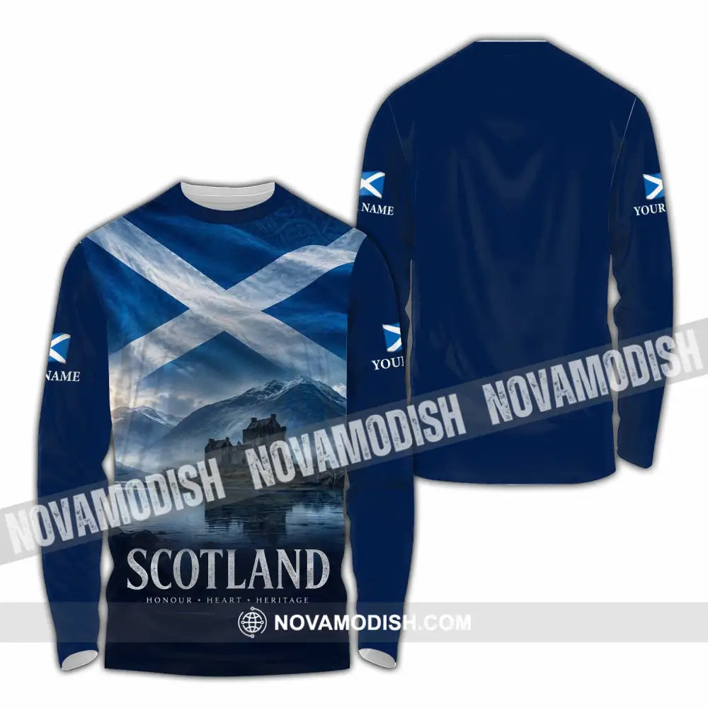Unisex Shirt - Custom Scotland Shirt - Long Sleeve Shirt / S - T-shirt